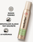 Wella Wellaflex: Ultra Strong Hold & Silky Finish Hair Mousse - 24H Lasting, Vegan, UV Protection - Non-Sticky Styling for Dry Hair Wella Hair Mousse: Ultra Strong Hold, Vegan & UV Protection hair mousse, ultra strong hold hair mousse, vegan hair mousse, UV protection hair mousse, long lasting hair hold, non-sticky hair mousse, hair styling mousse, Wella hair mousse, hair styling, hair care, vegan hair products, UV protection, strong hold, non-sticky, all hair types, dry hair, damaged hair, 24 hour hold, wo