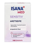 Isana Sensitive Skin Solid Soap with Aloe Vera - Gentle Cleansing, Dermatologically Approved, Recyclable Packaging - image 2