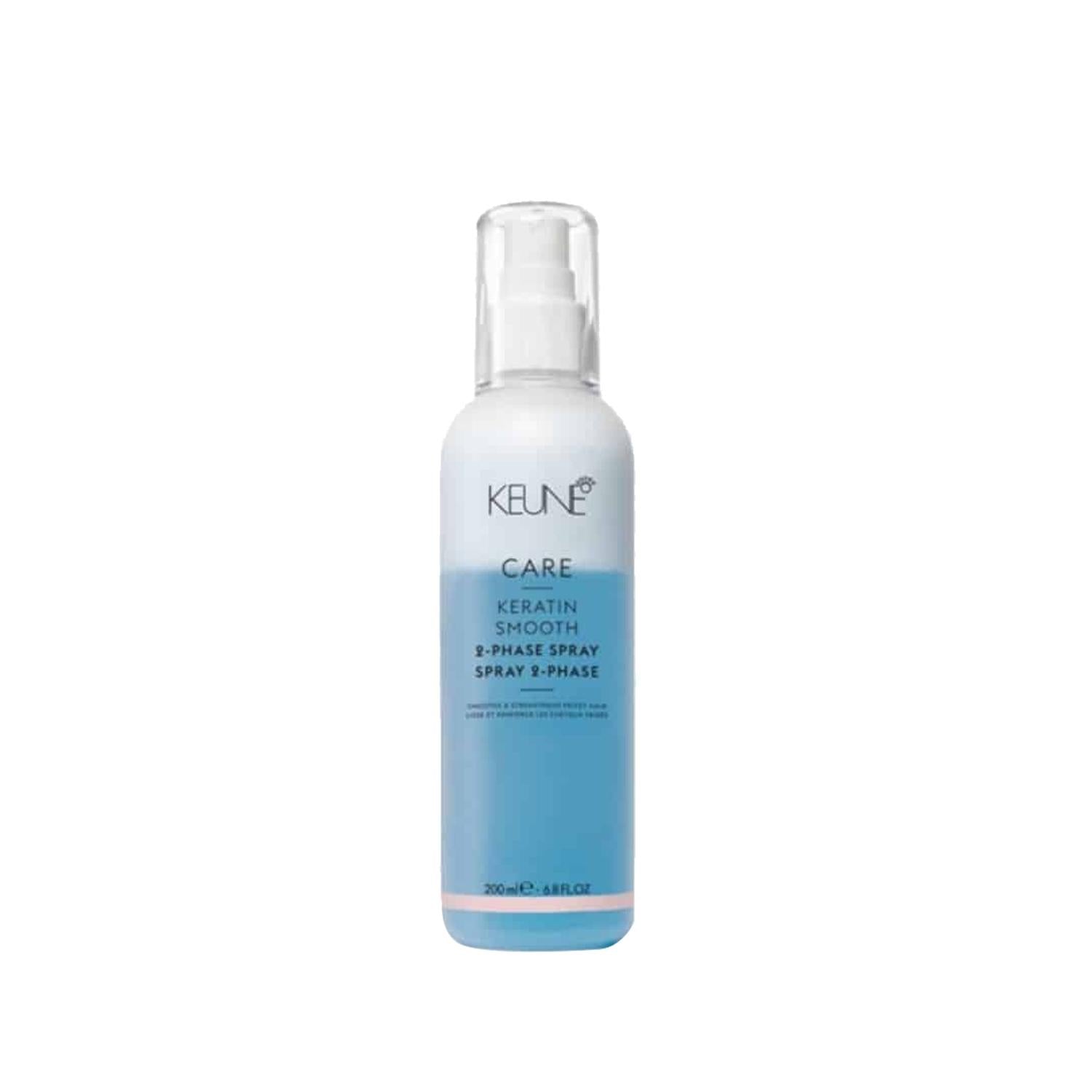 Keune Keratin Smooth Dual-Phase Smoothing Spray for Frizzy Hair, 6.76 fl oz - Keratin Hair Care Keune Keratin Smooth Smoothing Spray - 6.76 fl oz Keratin hair care, Smoothing hair spray, Dual-phase hair product, Frizz control hair serum, Keune Keratin Smooth, Hair smoothing products, Anti-frizz hair spray, Keratin-based hair care, Hair care for frizzy hair, Smoothing hair serum, Hair manageability products