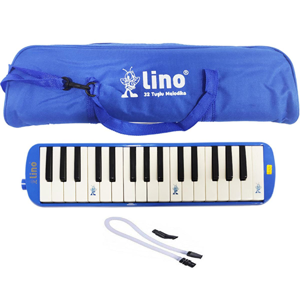 Lino Melodika 32-Key Musical Instrument with Embossed Notes & Stainless Copper - Portable Music Education Tool Lino Melodika 32-Key Melodica - Musical Instrument for Education Melodica, 32 Key Melodica, Musical Instrument, Portable Instrument, Music Education, Beginner Instrument, Embossed Notes, Stainless Copper, Cloth Bag, Blowing Tube, Interchangeable Mouthpiece, Music Theory, Instrumental Learning
