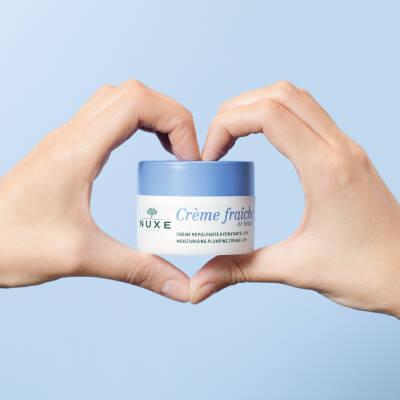 Nuxe Crème Fraîche: 48-Hour Hydrating Facial Moisturizer for Normal Skin | Botanical Plumping Cream with Sweet Almond Oil & Shea Butter Nuxe Crème Fraîche: 48H Hydration - Normal Skin Moisturizer Nuxe moisturizer, 48 hour hydration cream, normal skin moisturizer, botanical skincare, sweet almond oil cream, plumping face cream, Nuxe Crème Fraîche, hydrating face cream normal skin, natural face moisturizer, shea butter skin cream, facial moisturizer, hydrating cream, almond oil, shea butter, skin care, beauty
