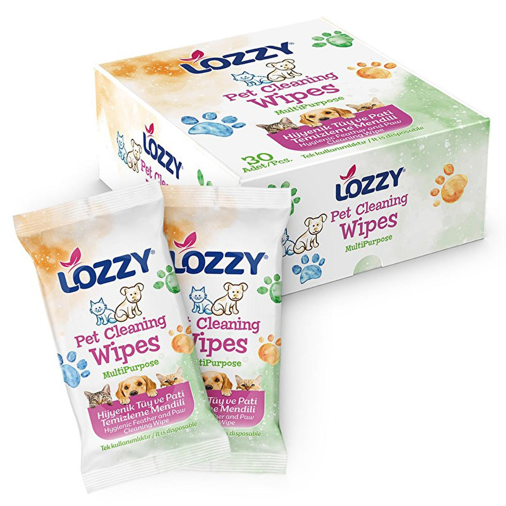 Lozzy Pet Cleaning Wipes - Disposable Pet Hair Remover, Large Single Use Grooming Wipes, Dander Control (30 Count) Lozzy Pet Wipes: Disposable Pet Hair Remover & Dander Control pet cleaning wipes, disposable pet wipes, pet hair removal wipes, single use pet wipes, pet grooming wipes, large pet wipes, pet dander cleaning wipes, pet wipes, dog wipes, cat wipes, pet grooming, pet hygiene, disposable wipes, cleaning wipes, hair removal, dander removal, pet supplies, pet care, easy cleaning, convenient cleaning,