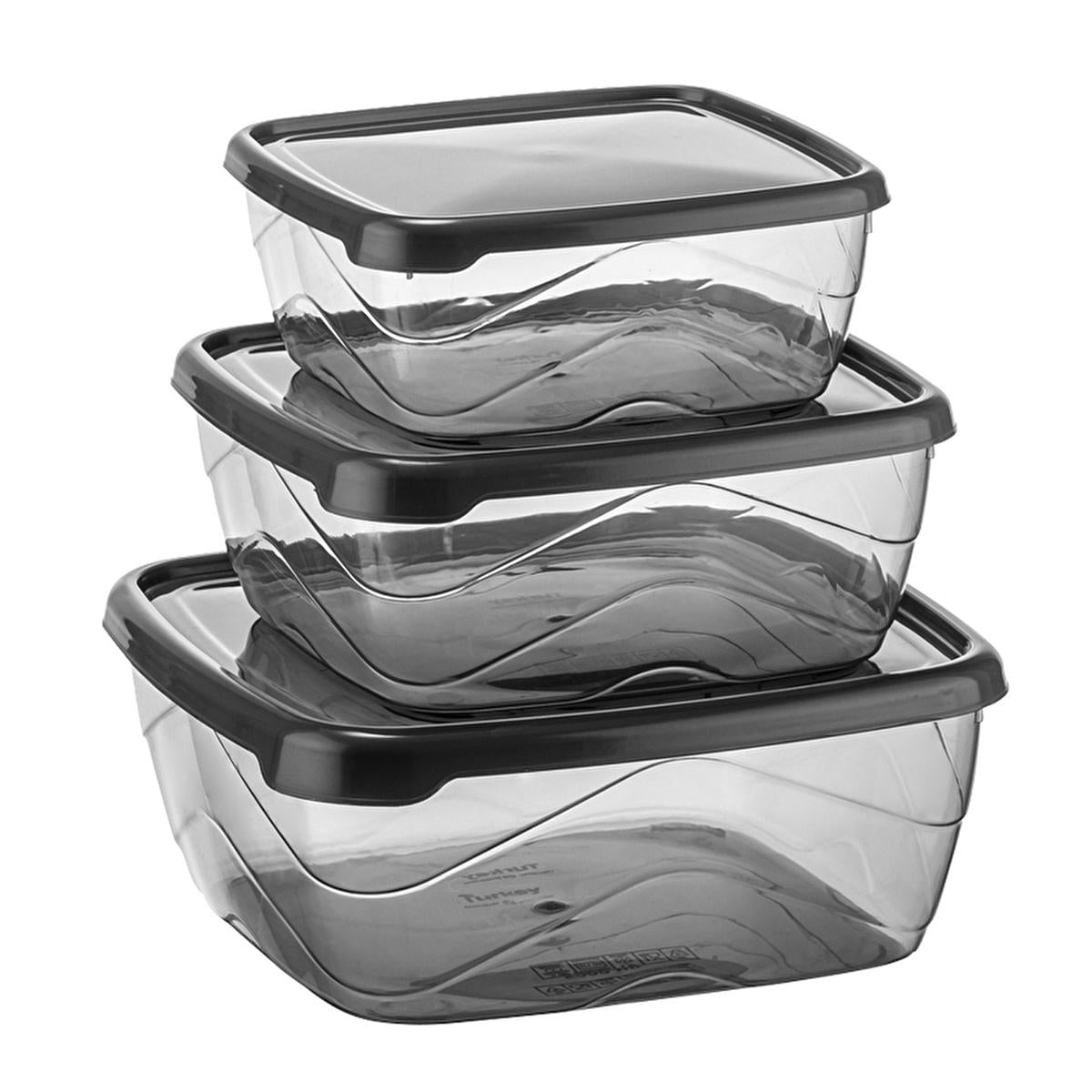 Bee Home Kare 3-Piece Polypropylene Storage Container Set - Dishwasher Safe Kitchen Organization Bee Home Kare 3-Piece Storage Containers - Dishwasher Safe storage containers, kitchen storage, polypropylene containers, dishwasher safe storage, 3-piece storage set, household organization, kitchen organization, kitchenware storage, cleaning supply storage