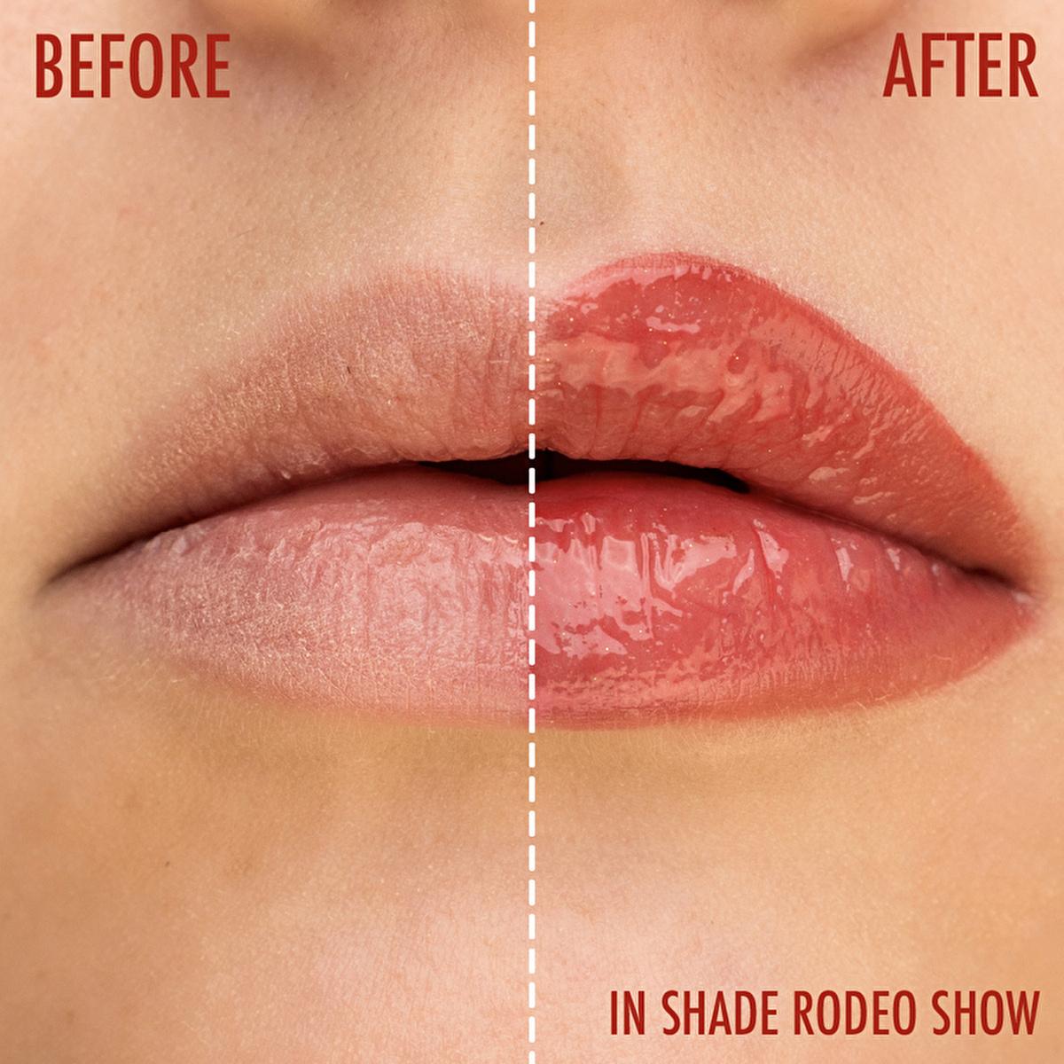 theBalm Instant Plump Your Pucker Lip Gloss: Volumizing, Hydrating, Non-Sticky Formula with Jojoba & Avocado Oil - Howdy Honey Shade theBalm Lip Plumper: Volumizing Gloss, Jojoba & Avocado Oil lip plumper, volumizing lip gloss, jojoba oil lip gloss, avocado oil lip gloss, non-sticky lip gloss, theBalm lip gloss, lip gloss Howdy Honey, natural lip plumper, plumping lip gloss, lip gloss, lip care, beauty, cosmetics, makeup, lip enhancement, lip volume, hydration, moisturizing lip gloss, non-sticky, comfortabl