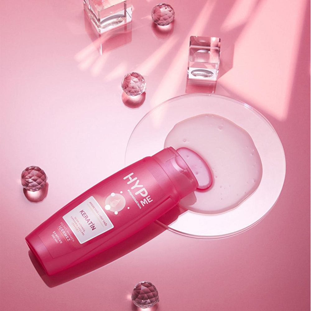 Hyp Me Sulfate-Free Shampoo with Keratin & Argan Oil - Nourishing, Repairing, and Shine Enhancement for Damaged - Shampoo