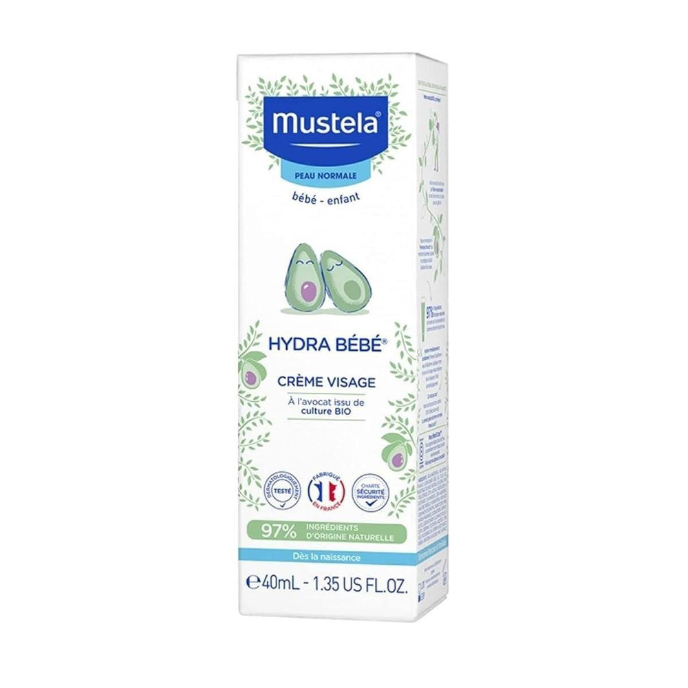 Mustela Hydra Bebe Baby Face Cream: Organic Avocado, Gentle Newborn Moisturizer for Sensitive Skin | Daily Hydration & Protection - image 4