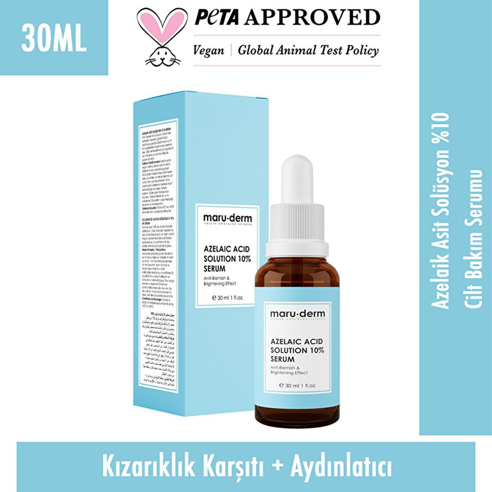 Maruderm Azelaic Acid 10% Brightening Dark Spot Treatment Serum - Ideal for Uneven Skin Tone | 1.01 fl. oz. - Face Serum