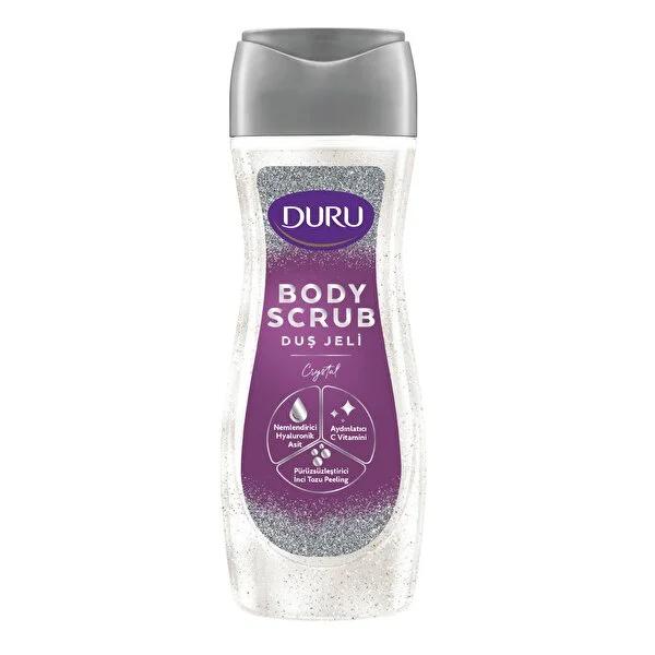Duru Body Scrub Crystal 450 ml - Exfoliating Skincare with Hyaluronic Acid & Vitamin C Duru Body Scrub - Exfoliate & Moisturize body scrub, exfoliating skincare, hyaluronic acid body care, vitamin C skincare, fragrant body wash, Duru body scrub, skincare routine, exfoliation, moisturizing, skin brightening, luxurious fragrance, self-care