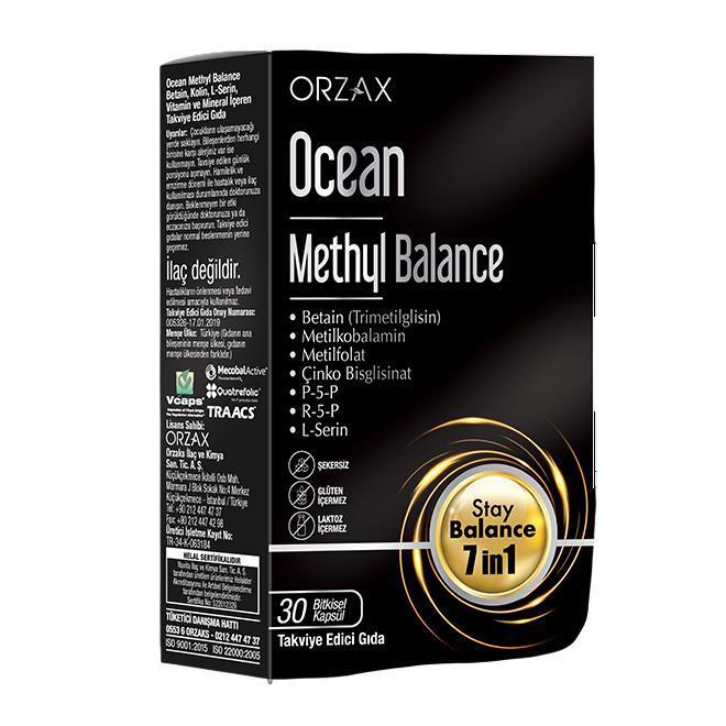 Orzax Ocean Methyl Balance Dietary Supplement - Natural with Vitamins & Minerals, Gluten-Free, Non-GMO - 30 Capsules - image 2