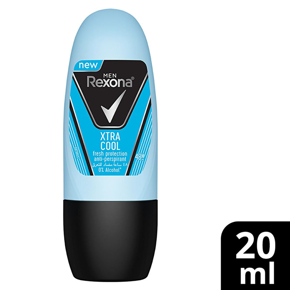 Rexona Men Xtra Cool Mini Roll On Deodorant for Men - 48 Hour Protection, Travel Size Rexona Men Xtra Cool Deodorant - 48 Hour Protection Men's Deodorant, Roll-on Deodorant, 48-hour Protection, Rexona Men Xtra Cool, Mini Deodorant for Travel, Men's Personal Care, Long Lasting Deodorant, Travel Size Deodorant, Active Men's Deodorant, Fresh Deodorant