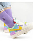 Ozzy Socks Women's 6-Pack Fruit Embroidered Socks - Comfortable Cotton Casual Footwear for Women - view 4