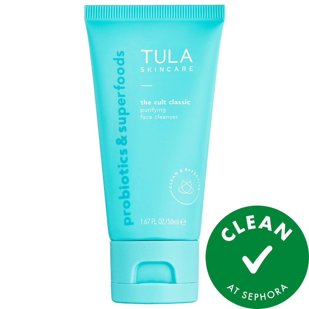 Mini The Cult Classic Purifying Face Cleanser - Probiotic Gel Cleanser for Balanced Skin Mini Purifying Face Cleanser - Probiotic Gel for Balanced Skin Purifying Face Cleanser, Gel-based Cleanser, Probiotic Face Cleanser, Gluten-free Skincare, Cruelty-free Beauty Products, Face Wash, Facial Cleanser, Skincare, Normal Skin, Dry Skin, Combination Skin, Oily Skin, Probiotics, Prebiotics, Turmeric, White Tea, Blueberry, Lightweight Gel, Clinically Tested, Ethical Beauty, Skincare Routine