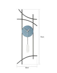 Muyika Ken: Large Metal Wall Clock - 29.5" Silent Modern Decorative Clock for Living Room, Bedroom - Hand Painted Accents Muyika Ken Metal Wall Clock: Large, Silent & Modern | [Brand]  metal wall clock, large wall clock, silent wall clock, decorative wall clock, modern wall clock, 75 cm wall clock, metal clock, hand painted wall clock, living room clock, bedroom clock, clock, wall decor, home decor, silent clock, non-ticking clock, metal art, wall art, modern design, interior design, home improvement, gifts