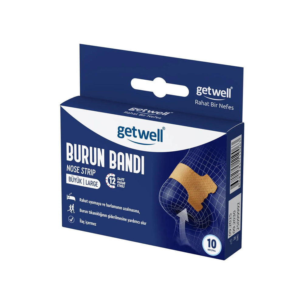 Getwell Nose Strips for Pore Cleansing Large Size 10 Count