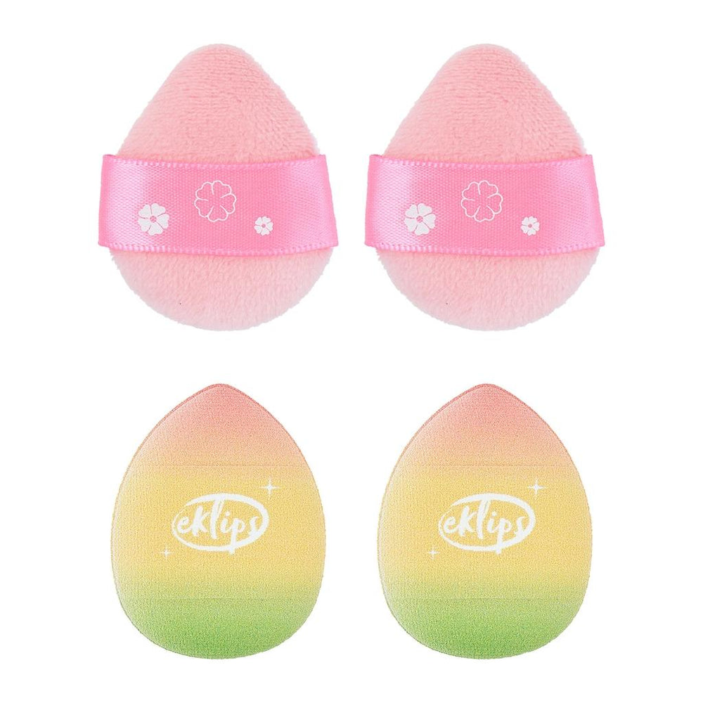 Eklips Rubycell Makeup Sponge Puff Set 4-Pack