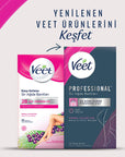 Veet Profesyonel Wax Strips for Hair Removal - Easy Gelwax Technology for Smooth Skin up to 28 Days - Normal Skin, 20 Strips Veet Wax Strips for Smooth Skin - 20 Strips hair removal wax strips, Veet wax strips, normal skin hair removal, easy gelwax technology, body hair removal for women, waxing, hair removal, beauty, personal care, grooming, Veet Profesyonel