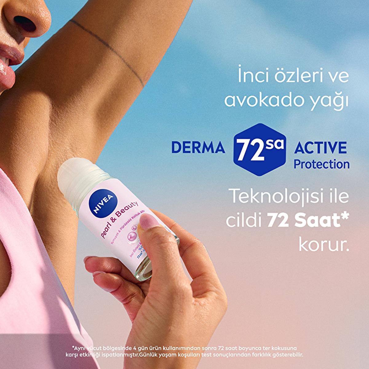 Nivea Women's Roll-on Deodorant Pearl & Beauty - Long Lasting Anti-Perspirant Protection Nivea Pearl & Beauty Deodorant - 72hr Protection Nivea Deodorant, Women's Roll-on Deodorant, Pearl & Beauty Deodorant, Long-lasting Deodorant, Anti-perspirant Deodorant, Sensitive Skin Deodorant, Natural Ingredients, Alcohol-Free, Non-Sticky Deodorant, Dermatologically Tested, Women's Personal Care, Underarm Care, Freshness, Confidence, Daily Use, Active Lifestyle