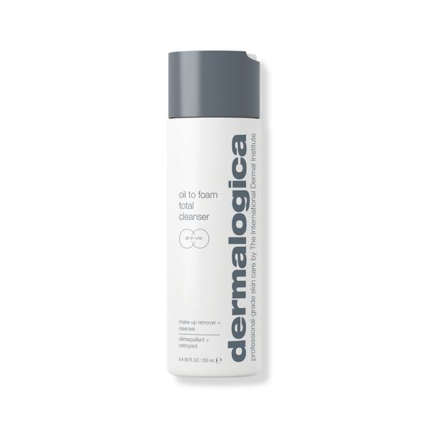 dermalogica oil to foam total cleanser bottle, dermalogica oil to foam total cleanser in use Dermalogica Oil To Foam Total Cleanser - Makeup Remover | 250ml Dermalogica Oil To Foam Cleanser 250ml dermalogica, oil-to-foam-cleanser, makeup-remover, skincare, beauty-professionals, skincare-enthusiasts, cleansing, gentle-cleanser,  Hydrating, ai-generated