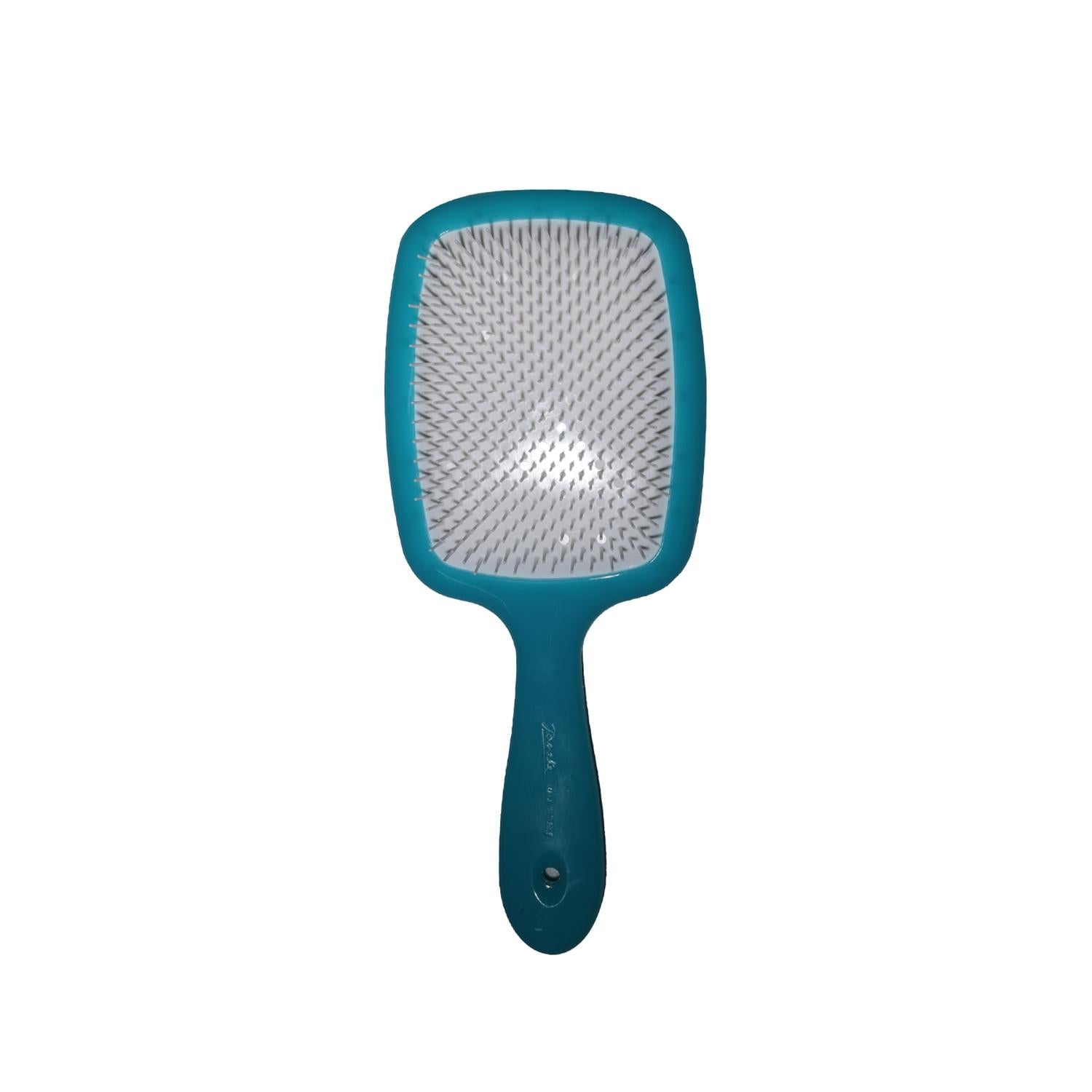 Janeke Ultra Tangler Hair Brush Blue &amp; White 1 pc