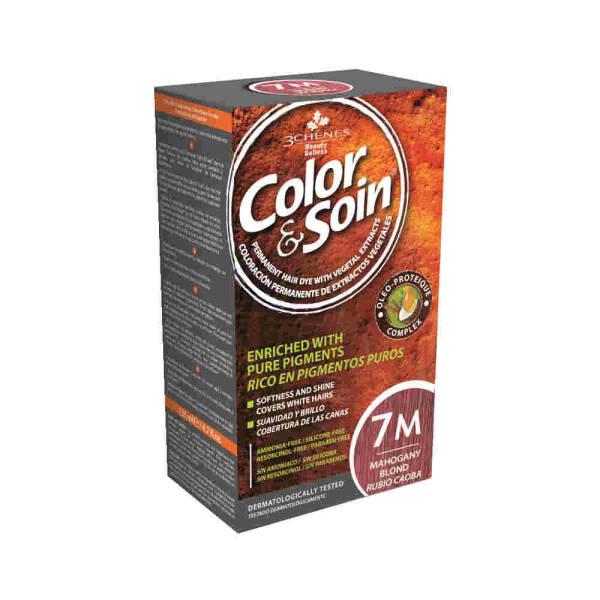 Color&Soin Mahogany Blond Hair Dye - Ammonia-Free, Botanical Permanent Hair Coloring for Natural Hair Care - Hair Dye