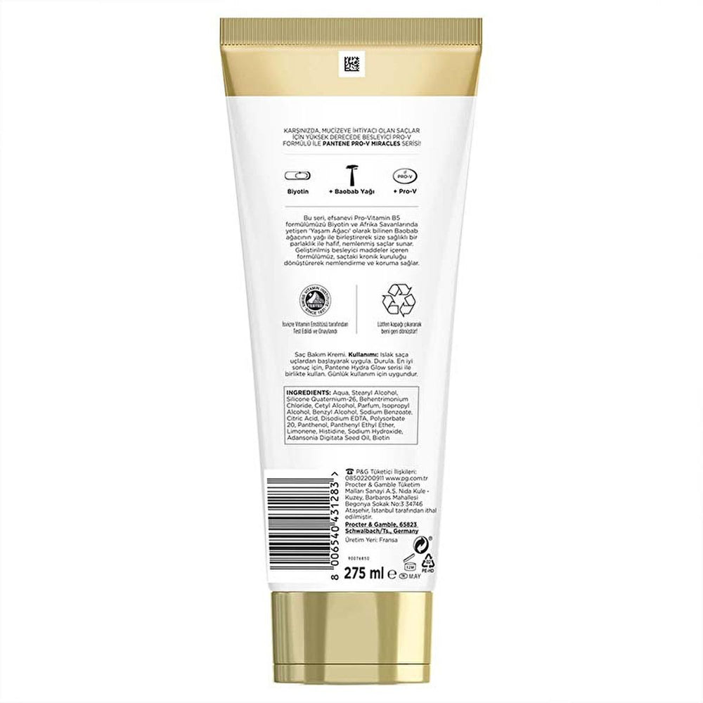 Pantene Hydra Glow Hair Cream 275ml - Moisturizing & Protective Hair Care for Dry & Damaged Hair - view 2
