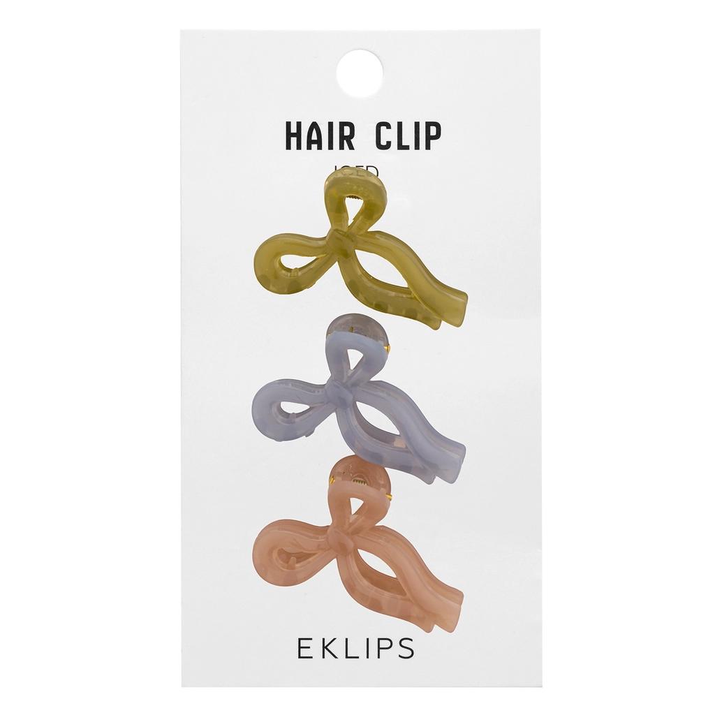 Eklips Frosted Ribbon Hair Bow Set - 3 Pack