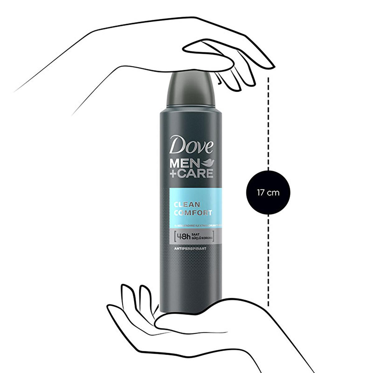 Dove Men+Care Clean Comfort Antiperspirant Deodorant Spray - 48-Hour Sweat Protection, Moisturizing Cream, Alcohol-Free for Sensitive Skin Dove Men+Care Deodorant Spray - 48hr Protection Men's Deodorant Spray, Antiperspirant Deodorant, Sweat Protection, Body Odor Protection, Sensitive Skin Deodorant, Moisturizing Deodorant, Alcohol-Free Deodorant, Long-Lasting Deodorant, Fresh Fragrance, Gentle Deodorant, Active Men's Care, Personal Care, Hygiene Products