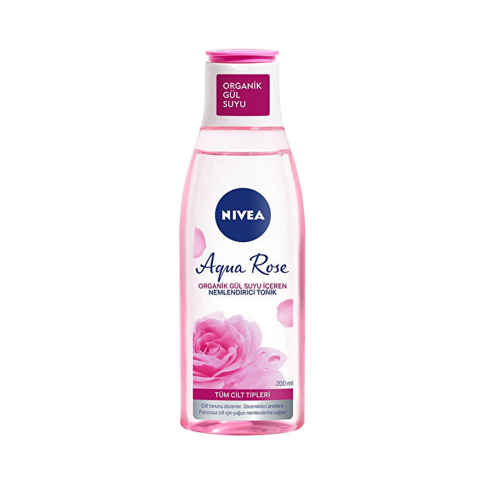 Nivea Aqua Rose Moisturizing Toner 200ml - Organic Rose Water - Toner