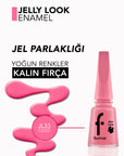 Flormar Jelly Look High-Shine Gel Effect Nail Polish 11ml