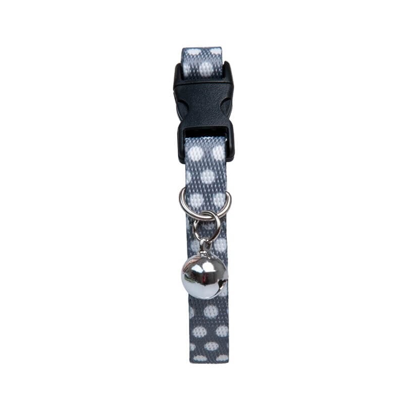 Dalis Patterned Cat Collar with Safety Buckle Gray 22-30 cm