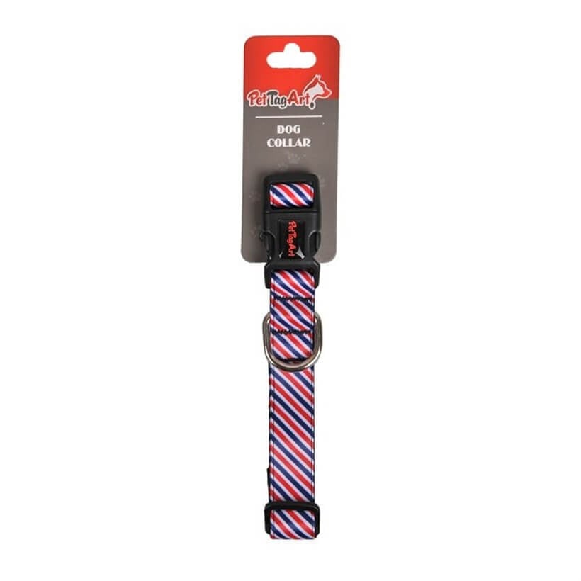 Dalis Patterned Dog Collar Soft Neoprene Lining Medium 30-45 cm