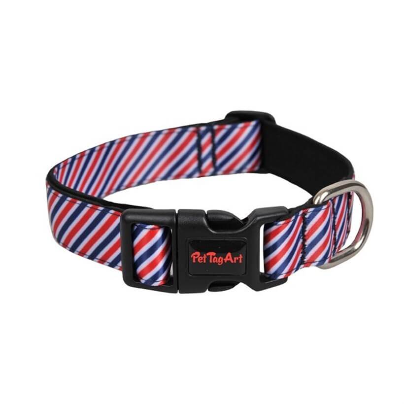 Dalis Patterned Dog Collar Soft Neoprene Lining Medium 30-45 cm