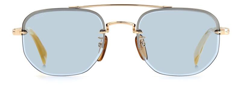 David Beckham DB 1078/S Blue Lens Men's Sunglasses