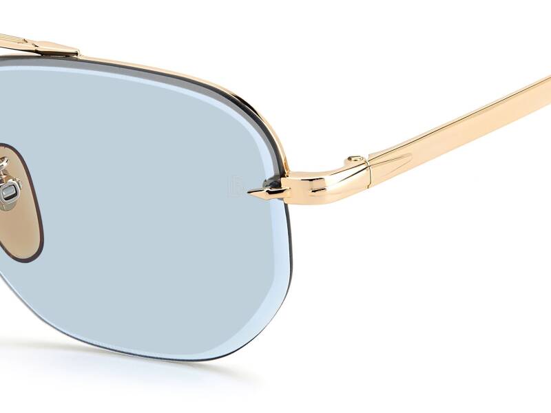 David Beckham DB 1078/S Blue Lens Men's Sunglasses