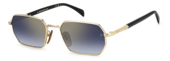 David Beckham DB 1174/S Men's Square Sunglasses - Gold/Black 55mm