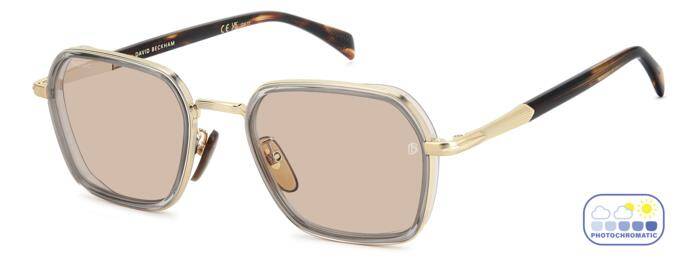 David Beckham DB 1194/G/S Classic Square Men Sunglasses 53mm