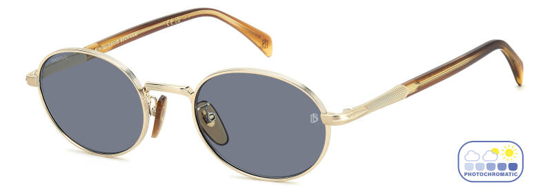 David Beckham DB 1196/S Blue Square Men's Sunglasses 52mm