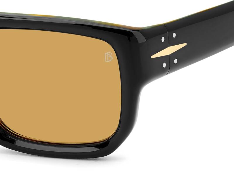 David Beckham DB 7132/S Orange Men's Sunglasses 56mm