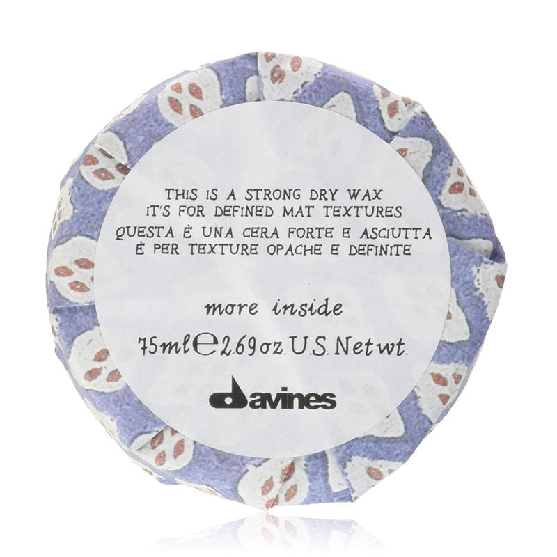 Davines Strong Hold Dry Wax for Matte Styling 75 ml