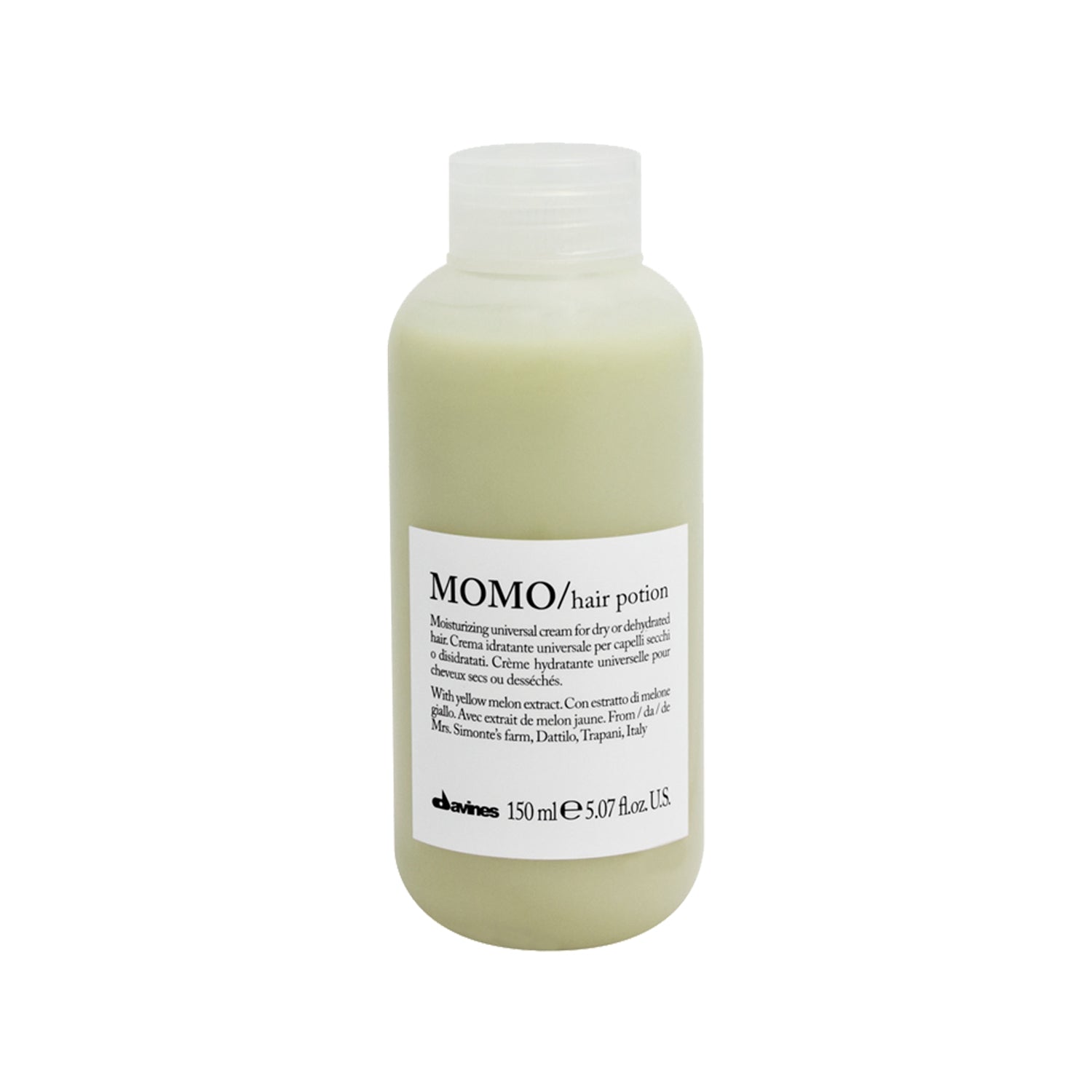 Davines Momo Hair Potion Leave-In Cream 150ml - Moisturizing Formula - Image #1