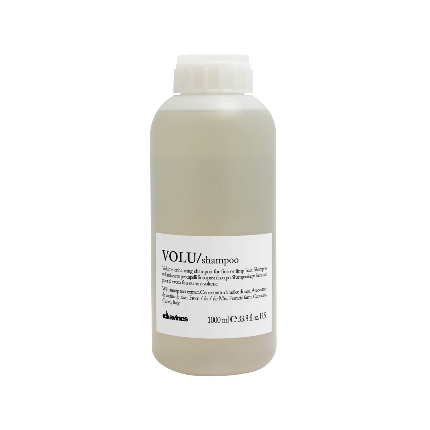 Davines Volu Volume Shampoo 33.8oz - Lightweight Formula | Luxury Hair Care - Image #1