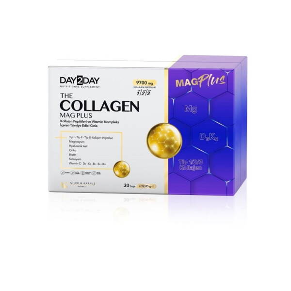 Day2Day Collagen Mag Plus 30 Sachets - Collagen Supplement with Magnesium, Vitamin C & Hyaluronic Acid - image 4