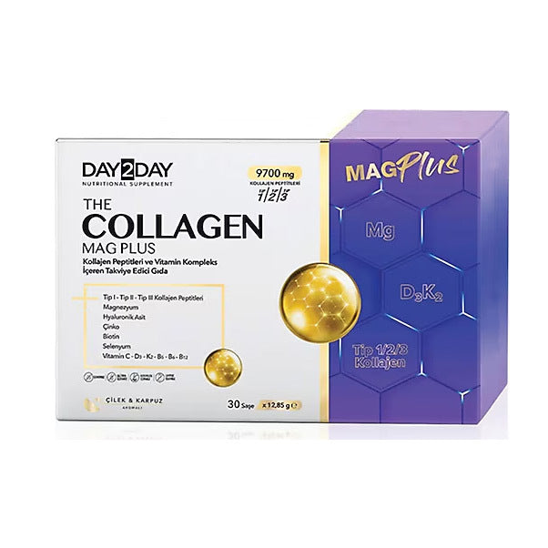 Day2Day Collagen Mag Plus Powder Supplement 30 Sachets