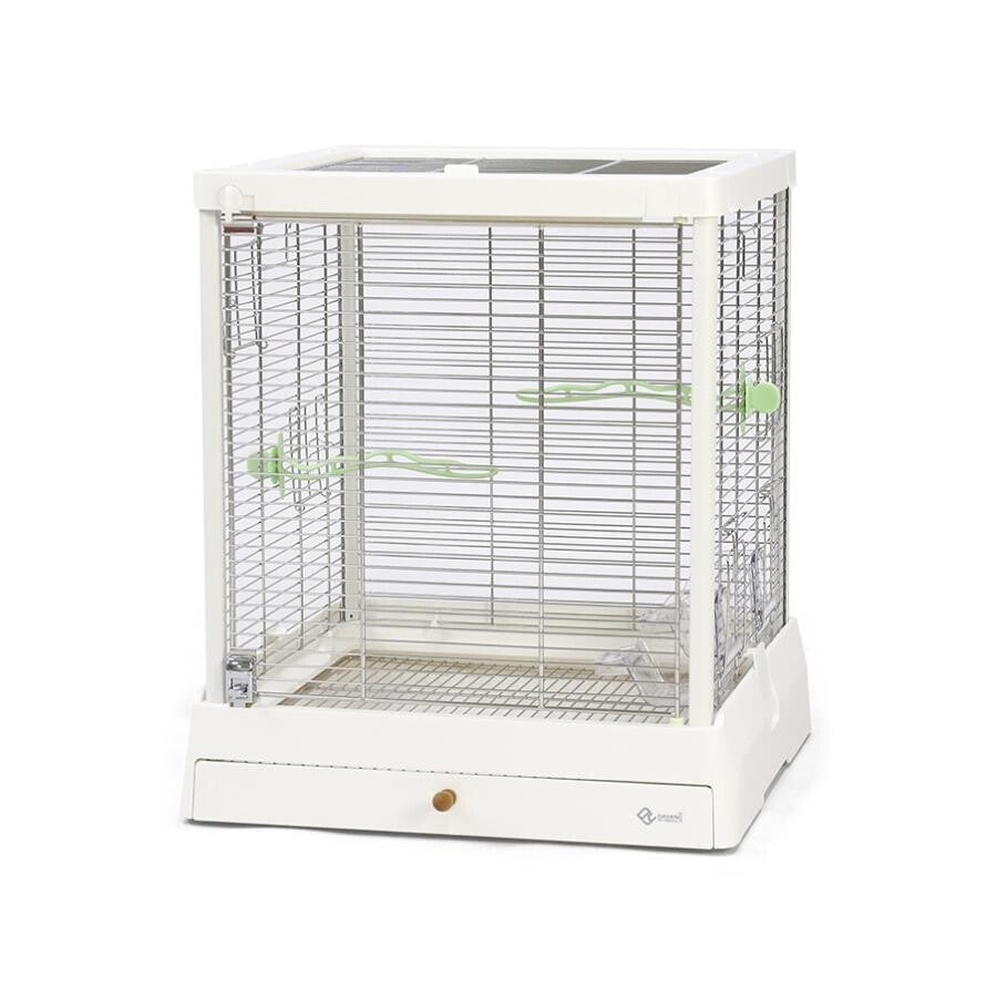 Dayang Stainless Steel Bird Cage White Spacious Habitat 50x49x57cm