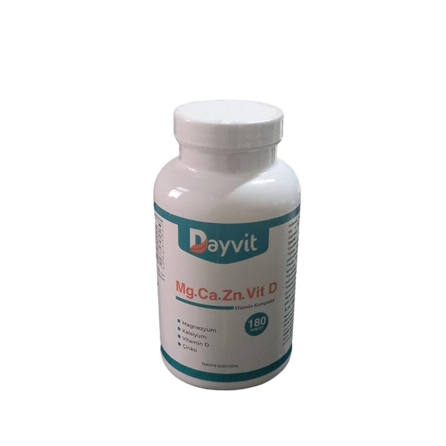 Dayvit Calcium Magnesium Vitamin D & Zinc Supplement 180 Tablets