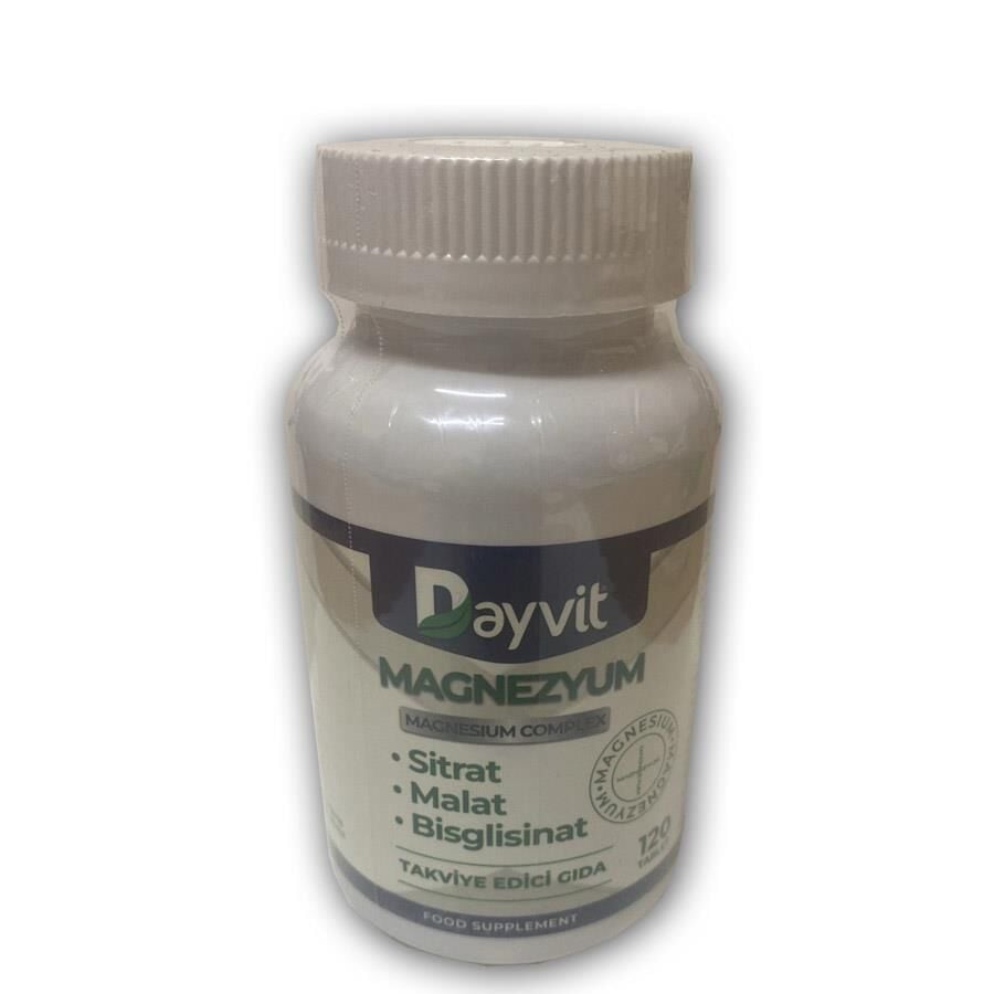 Dayvit Magnesium Complex Triple Blend Supplement 120 Tablets