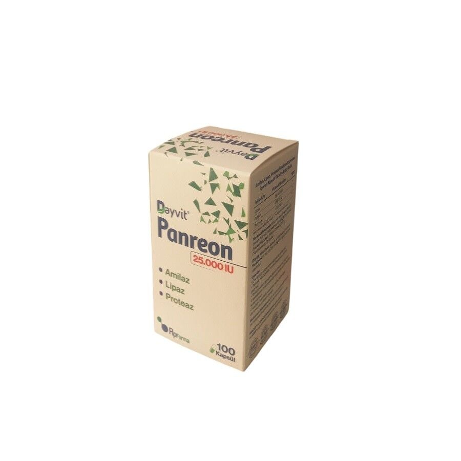 Dayvit Panreon 25,000 IU Digestive Enzyme Support 100 Capsules