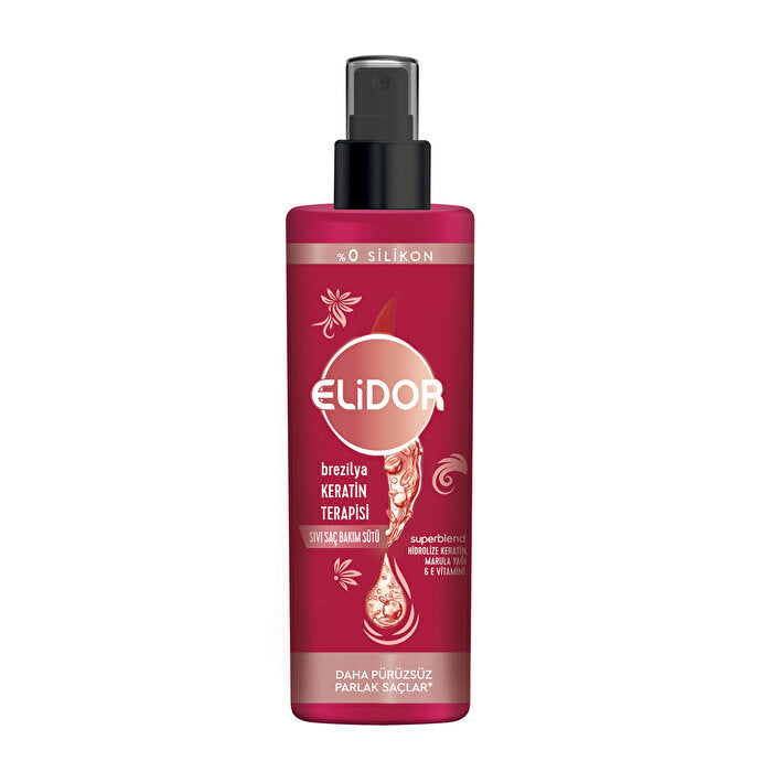 Elidor Brazilian Keratin Therapy Hair Care Lotion 200ml - Silky Smooth - Hair Care