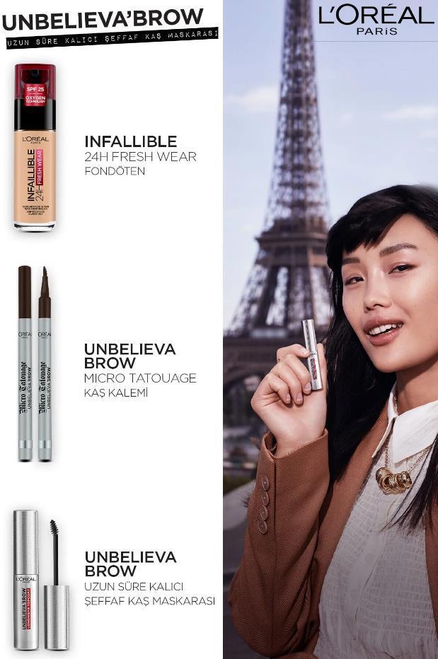 L'Oreal Paris UnbelievaBrow: Longwear Eyebrow Topcoat - Waterproof Smudge-Proof, 30H Hold - Clear Brow Mascara for Lasting Definition L'Oreal UnbelievaBrow: Waterproof Longwear Eyebrow Topcoat eyebrow mascara, longwear eyebrow topcoat, waterproof brow sealer, smudge-proof eyebrow makeup, 30 hour eyebrow mascara, Loreal eyebrow mascara, long lasting eyebrow topcoat, clear brow mascara, eyebrow gel, brow enhancer, waterproof makeup, smudge proof makeup, long lasting makeup, brow topcoat, eyebrow sealer, cosme