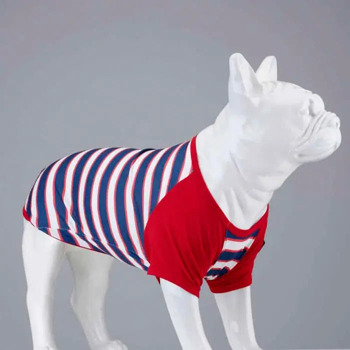 Lindo Double Red Dog T-Shirt Lightweight Pet Apparel
